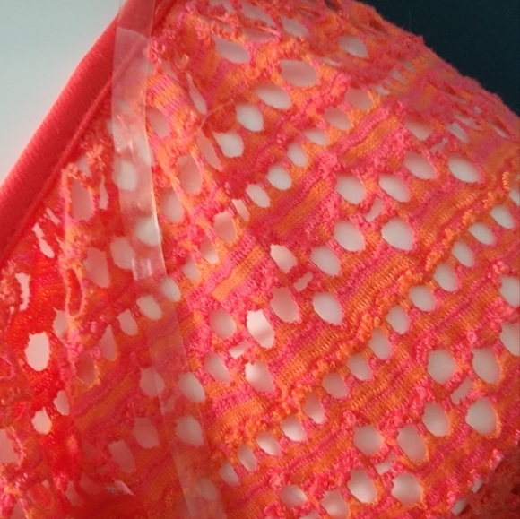 LAST CALL. DONATING 10/24. Coral Double Layer Top - Picture 4 of 5